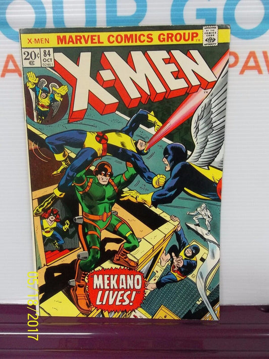 X-MEN NUMBER #84 COMIC BOOK VERY GOOD CONDITION ' MEKANO LIVES ' 1973