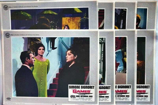 ORIGINAL LOBBY CARDS - GAMES - 1967 - set of 8
