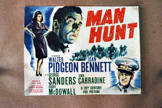 ORIGINAL LOBBY CARD - MAN HUNT - 1941 - title card