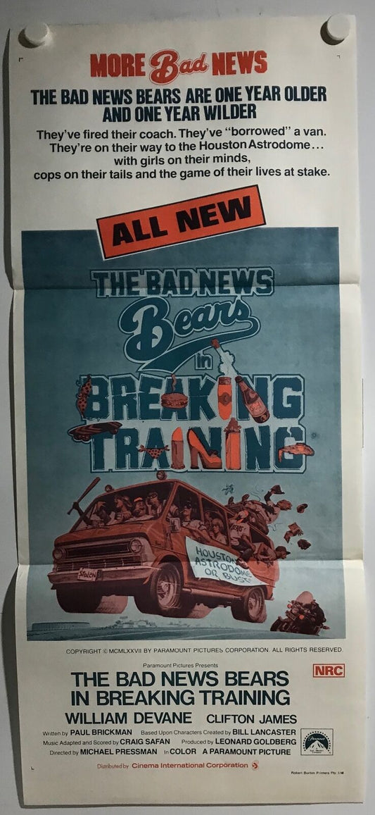 ORIGINAL DAYBILL MOVIE POSTER - BREAKING TRAINING