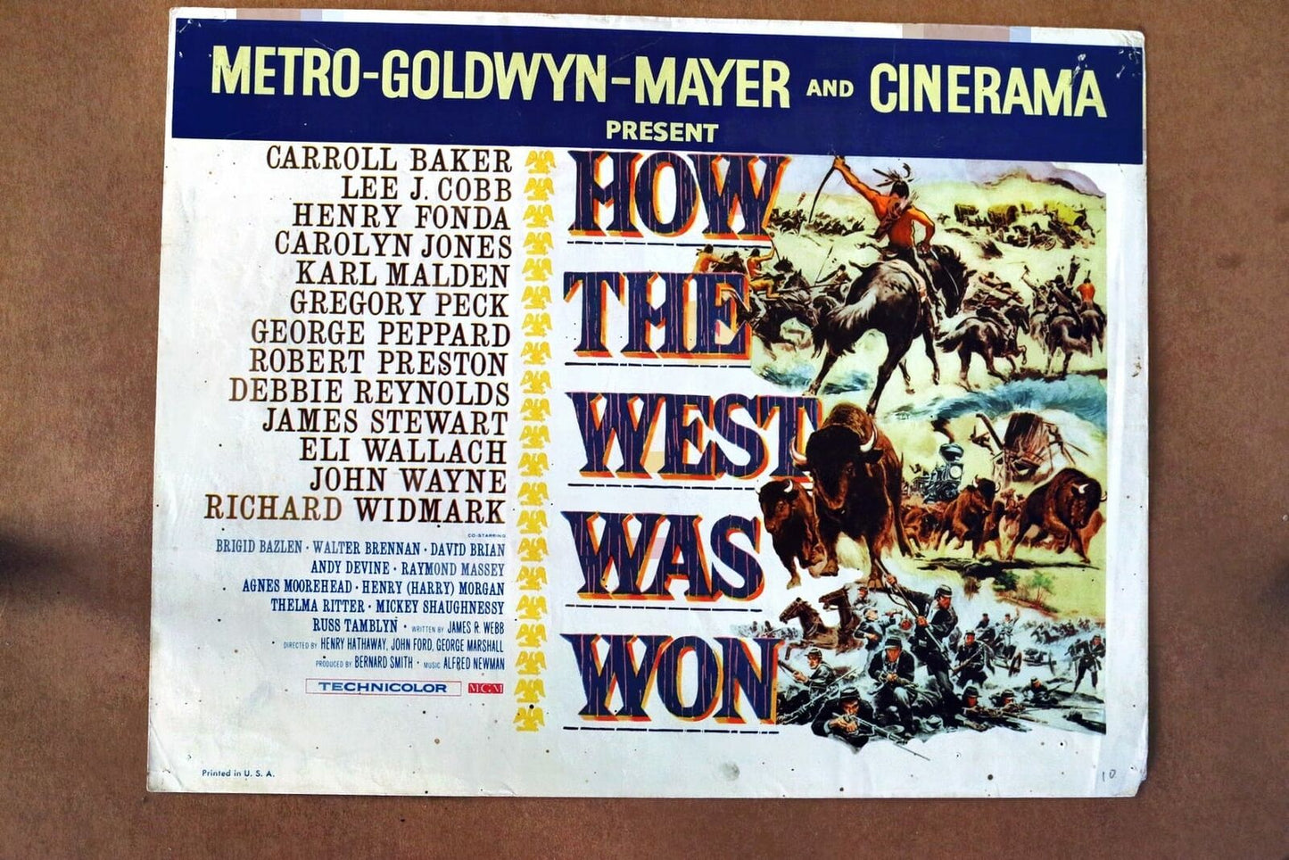 ORIGINAL LOBBY CARD - HOW THE WEST WAS WON - 1964 - title card