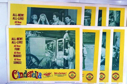 ORIGINAL LOBBY CARDS - CINDERELLA - 1966 - set of 8