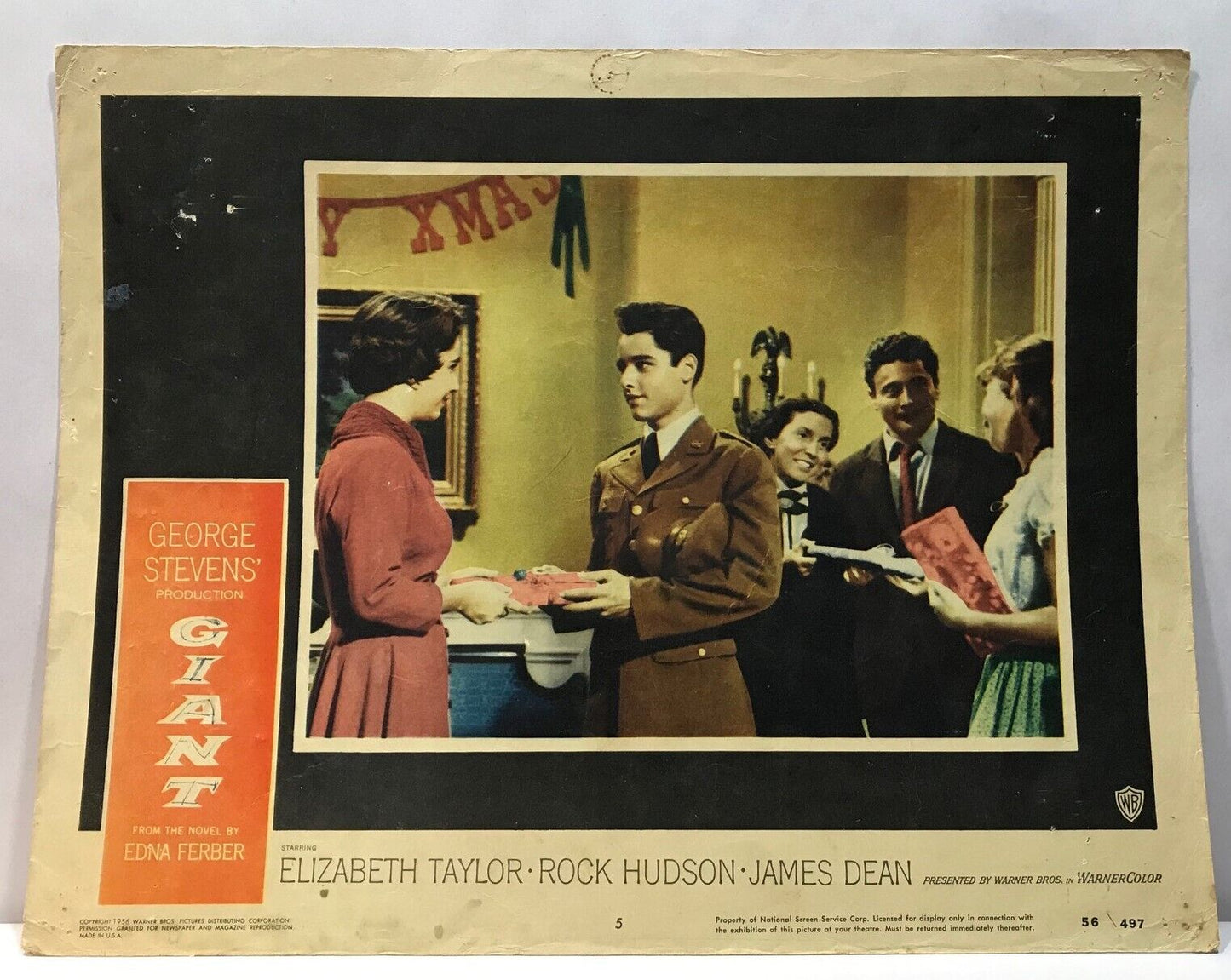 ORIGINAL LOBBY CARD - GIANT - 1956 - key card #5