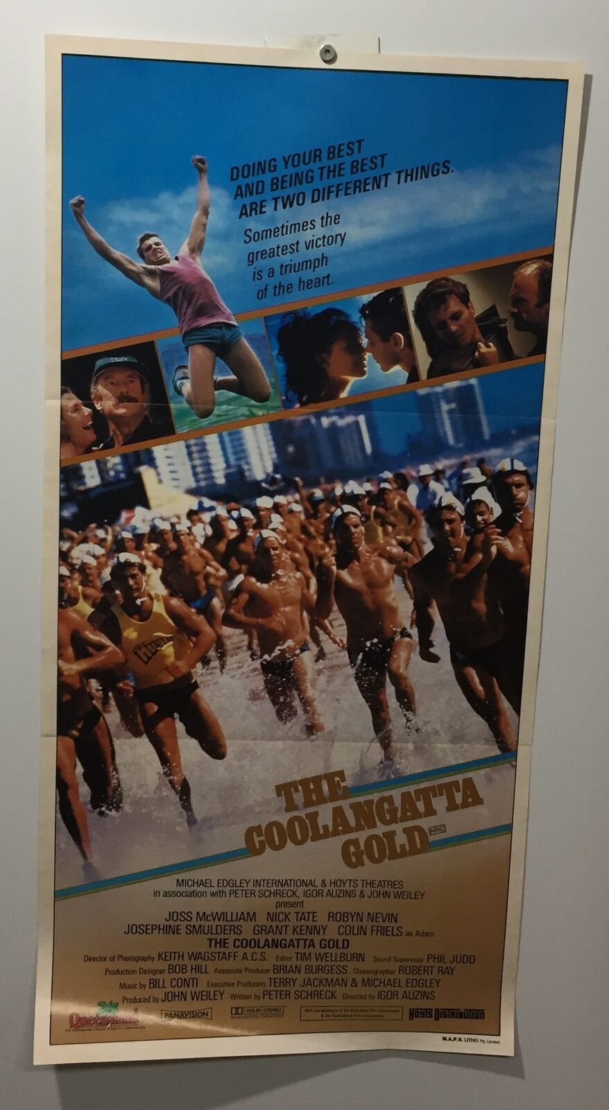 ORIGINAL DAYBILL MOVIE POSTER - THE COOLANGATTA GOLD - AUSTRALIAN