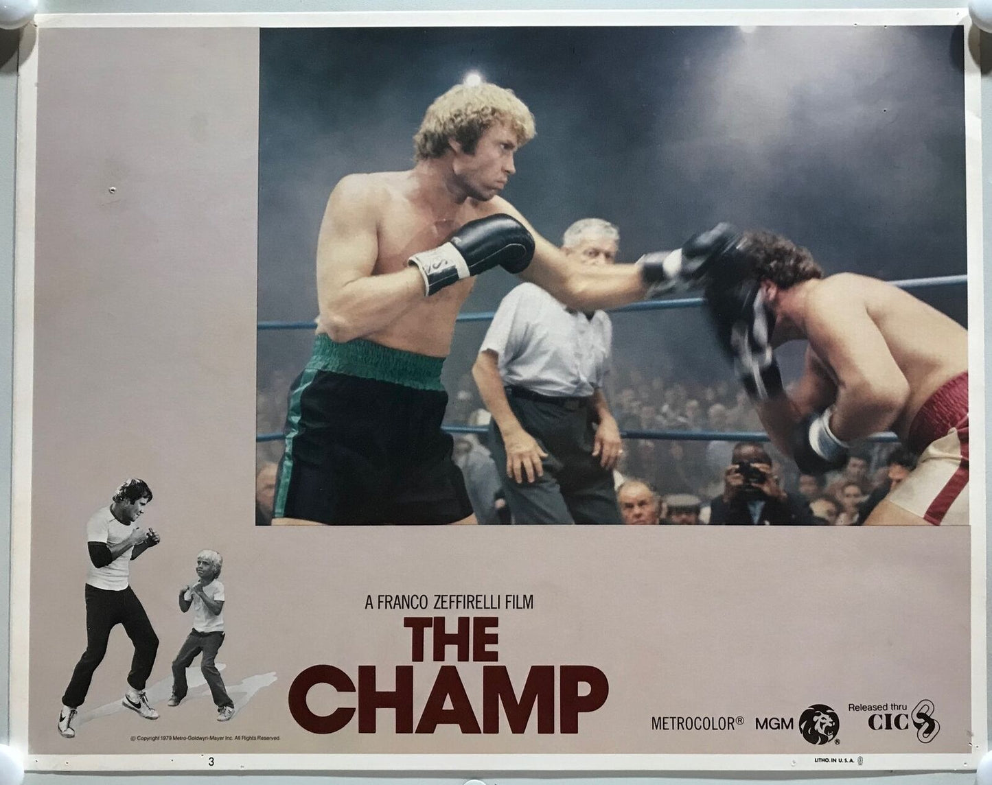 ORIGINAL LOBBY CARDS - THE CHAMP - 1979 - set of 8