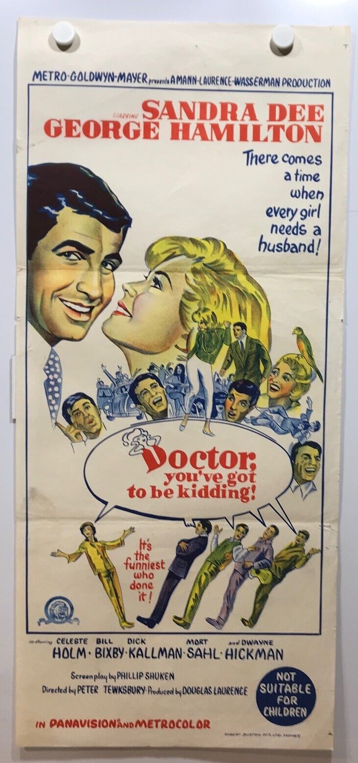 ORIGINAL DAYBILL MOVIE POSTER - DOCTOR YOU'VE GOT TO BE KIDDING