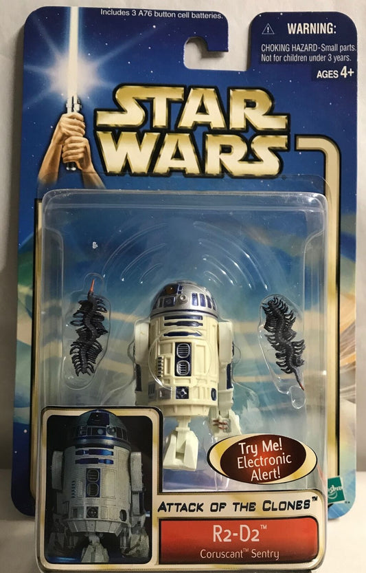 STAR WARS - HASBRO - AOTC - R2-D2 (B) - "CORUSCANT SENTRY" - with Kouhuns Assassin