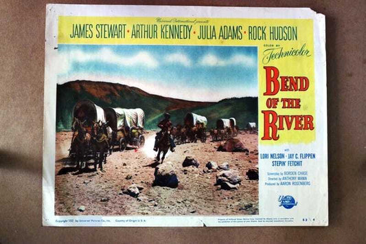 ORIGINAL LOBBY CARD - BEND OF THE RIVER - 1952 - title card