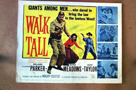 ORIGINAL LOBBY CARD - WALK TALL - 1960 - card #1