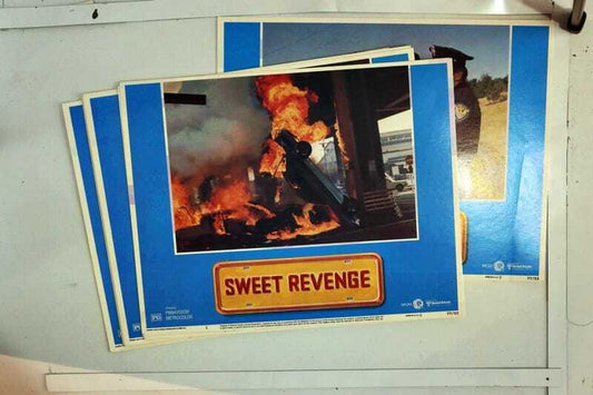 ORIGINAL LOBBY CARDS - SWEET REVENGE - 1977 - set of 8