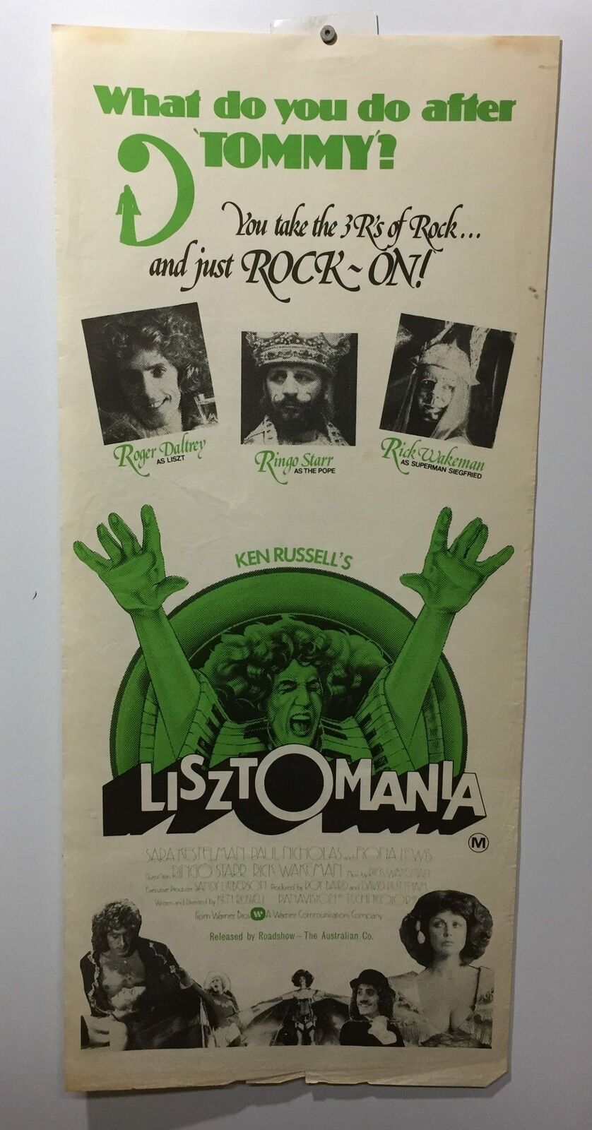 ORIGINAL DAYBILL MOVIE POSTER - LISZTOMANIA