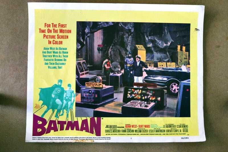 ORIGINAL LOBBY CARD - BATMAN - 1966 - card #2 -  Adam West, Burt Ward, Lee Meriwether