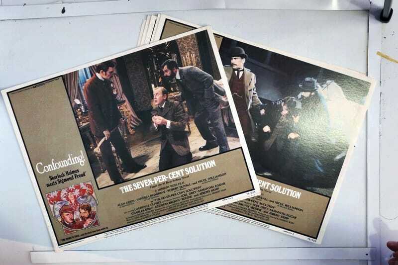 ORIGINAL LOBBY CARDS - THE SEVEN-PER-CENT SOUTION - 1976 - set of 8