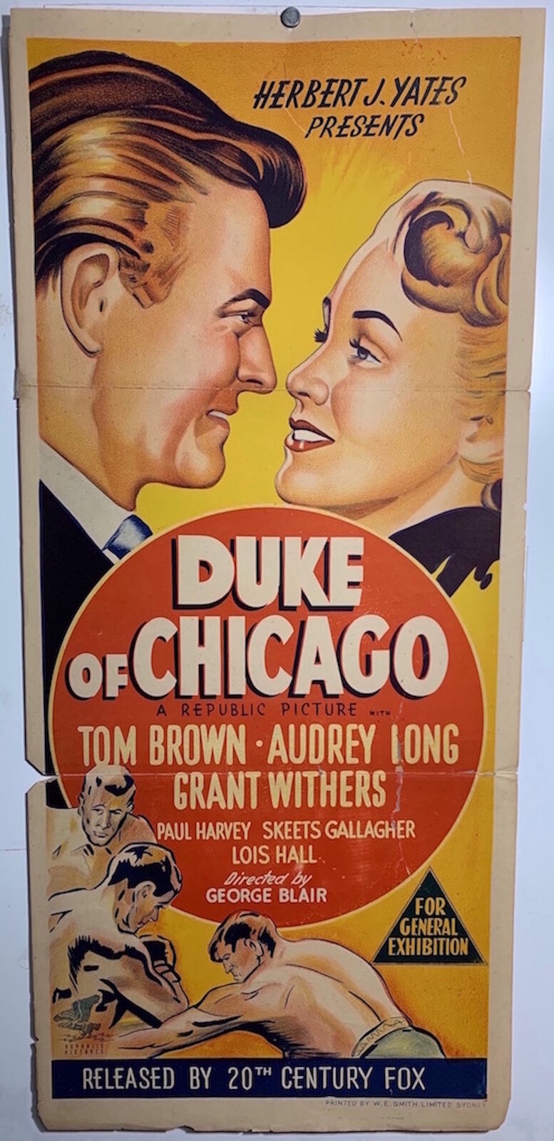 ORIGINAL DAYBILL MOVIE POSTER - DUKE OF CHICAGO