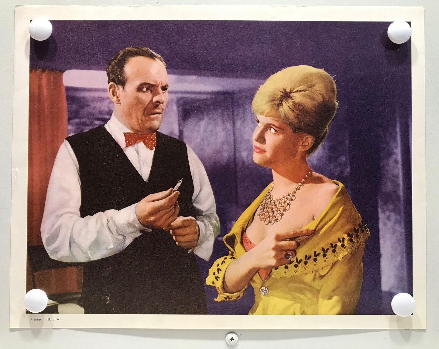 ORIGINAL LOBBY CARDS - A MATTER OF WHO - 1962 - set of 8