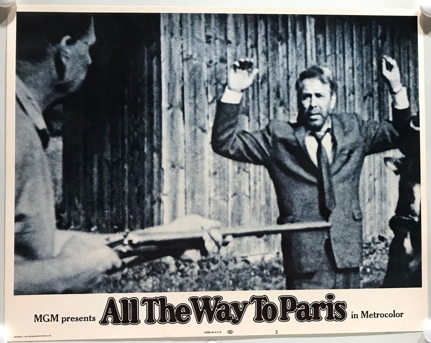 ORIGINAL LOBBY CARDS - ALL THE WAY TO PARIS - 1966 - set of 8