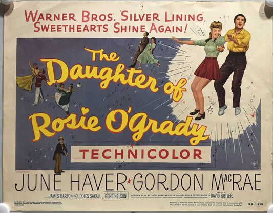 ORIGINAL LOBBY CARD - THE DAUGHTER OF ROSIE O'GRADY - 1950 - title card