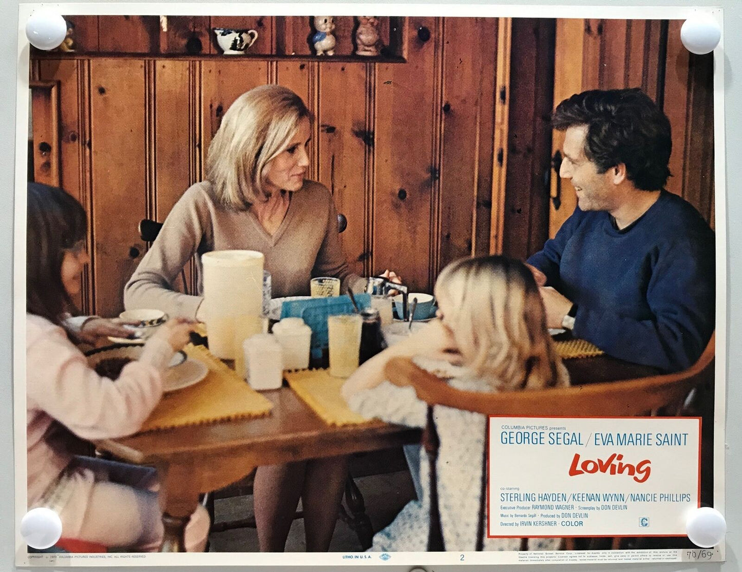 ORIGINAL LOBBY CARDS - LOVING - 1970 - set of 8