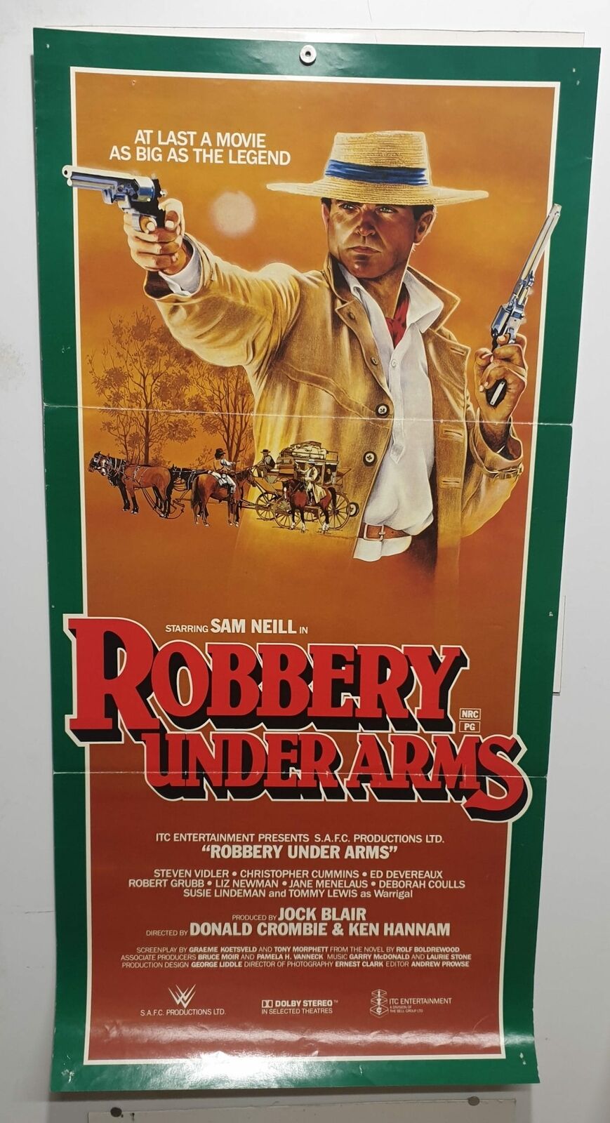 ORIGINAL DAYBILL MOVIE POSTER - ROBBERY UNDER ARMS - AUSTRALIAN