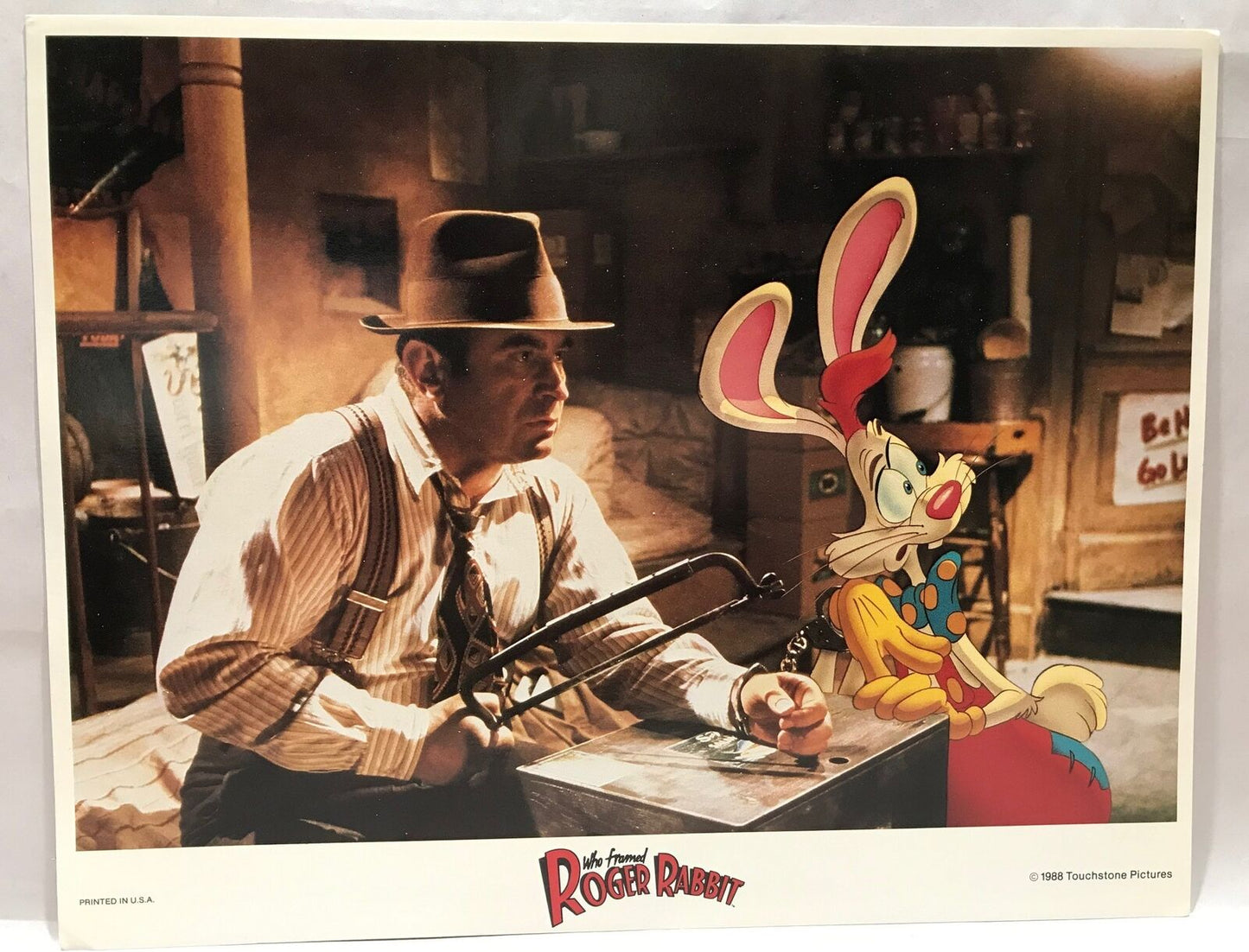 ORIGINAL LOBBY CARD - WHO FRAMED ROGER RABBIT - 1988