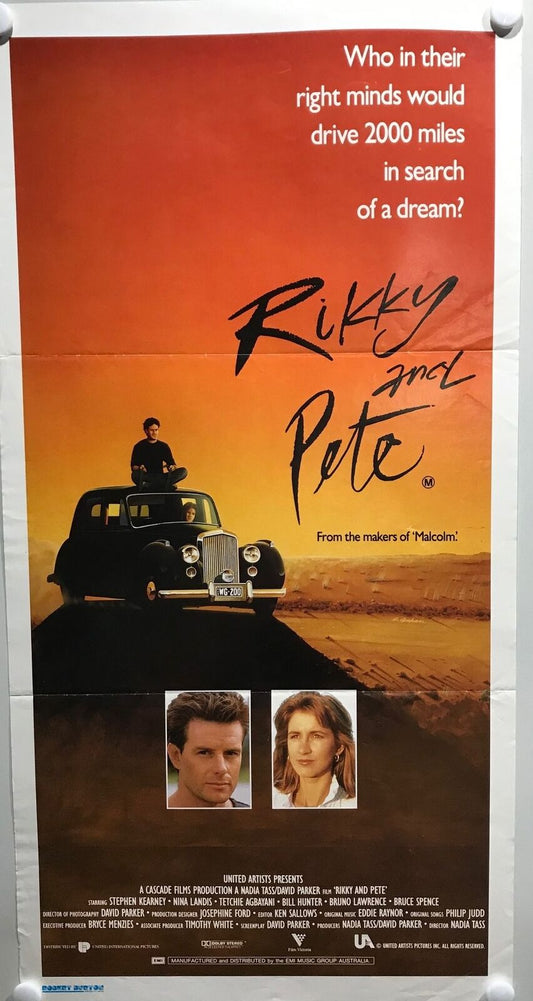 ORIGINAL DAYBILL MOVIE POSTER -  RIKKY AND PETE - AUSTRALIAN