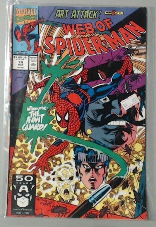 COMIC BOOK - MARVEL COMICS - SPIDER-MAN - WEB OF SPIDER-MAN #74