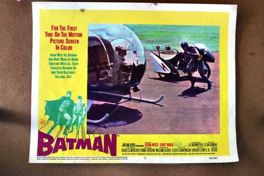 ORIGINAL LOBBY CARD - BATMAN - 1966 - card #5 -  Adam West, Burt Ward, Lee Meriwether