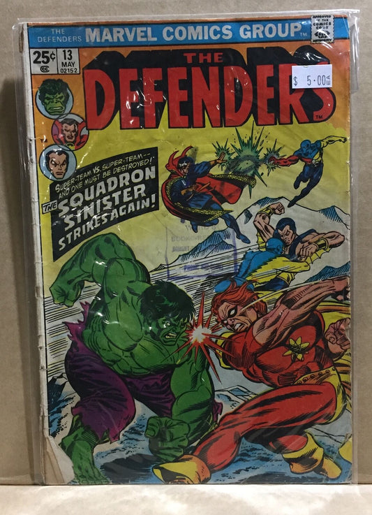 COMIC BOOK - THE DEFENDERS MARVEL 13 HULK