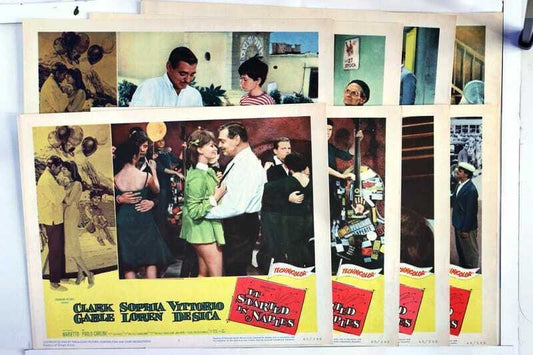 ORIGINAL LOBBY CARDS - IT STARTED IN NAPLES - 1960 - set of 8