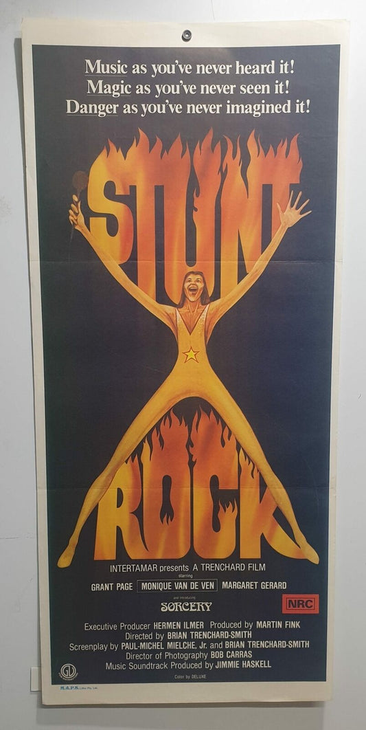 ORIGINAL DAYBILL MOVIE POSTER  – STUNT ROCK