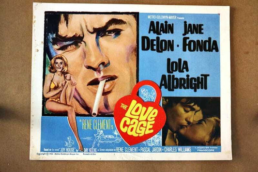 ORIGINAL LOBBY CARD - LOVE CAGE - 1964 - title card