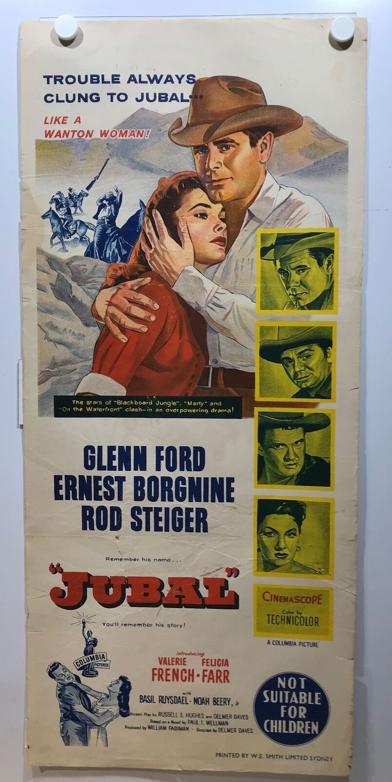 ORIGINAL DAYBILL MOVIE POSTER - JUBAL