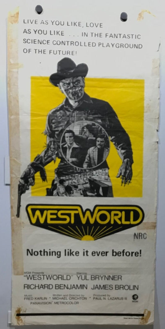 ORIGINAL DAYBILL MOVIE POSTER - WESTWORLD