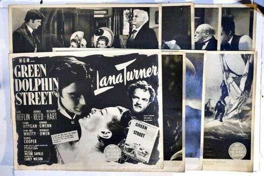 ORIGINAL LOBBY CARDS - GREEN DOLPHIN STREET - 1947 - set of 8
