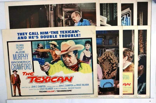 ORIGINAL LOBBY CARDS - THE TEXICAN - 1966 - set of 8