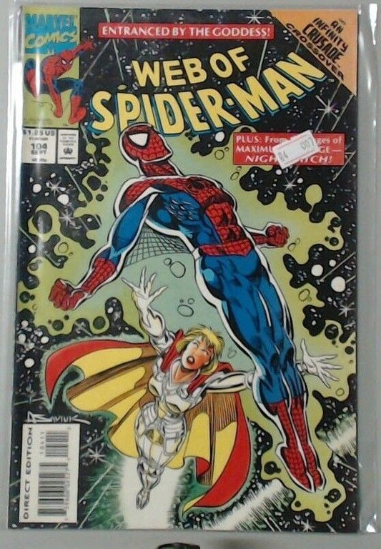 COMIC BOOK - MARVEL COMICS - SPIDERMAN - WEB OF SPIDER-MAN #104