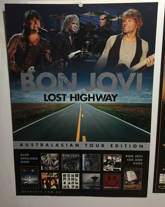 MUSIC PROMO POSTER - BON JOVI(a) - LOST HIGHWAY - AUSTRALIAN TOUR 2007