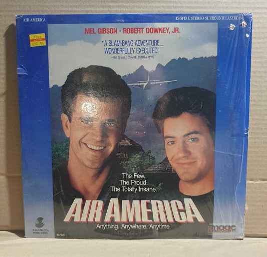 LASERDISC MOVIE - AIR AMERICA  - Mel Gibson, Robert Downey Jr.
