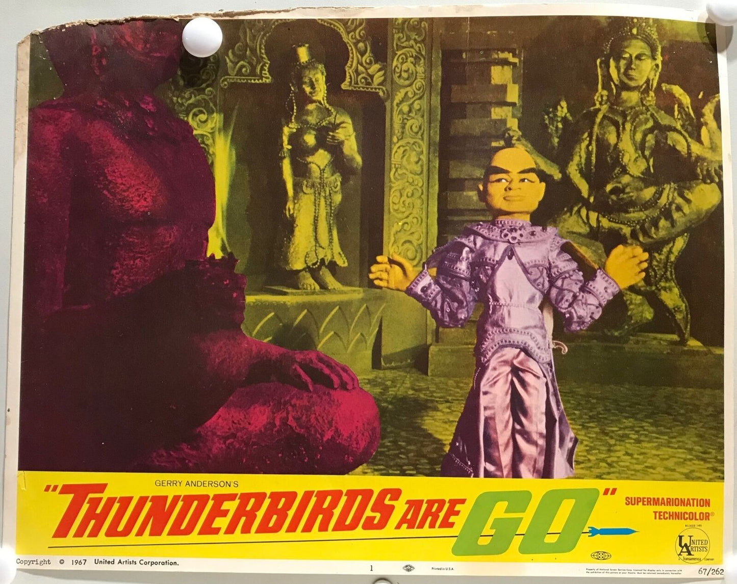 ORIGINAL LOBBY CARDS - THUNDERBIRDS ARE GO - 1966 - set of 8