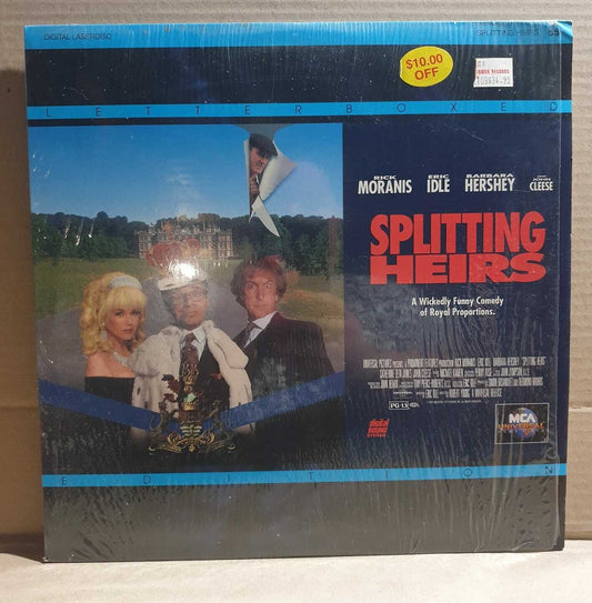 LASERDISC MOVIE - SPLITTING HEIRS - Rick Moranis, Eric Idle, Barbara Hershey,...