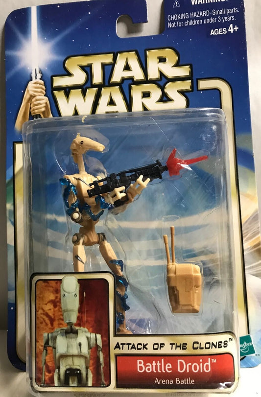 STAR WARS - HASBRO - AOTC - BATTLE DROID (b) - "ARENA BATTLE" - with Blaster,...