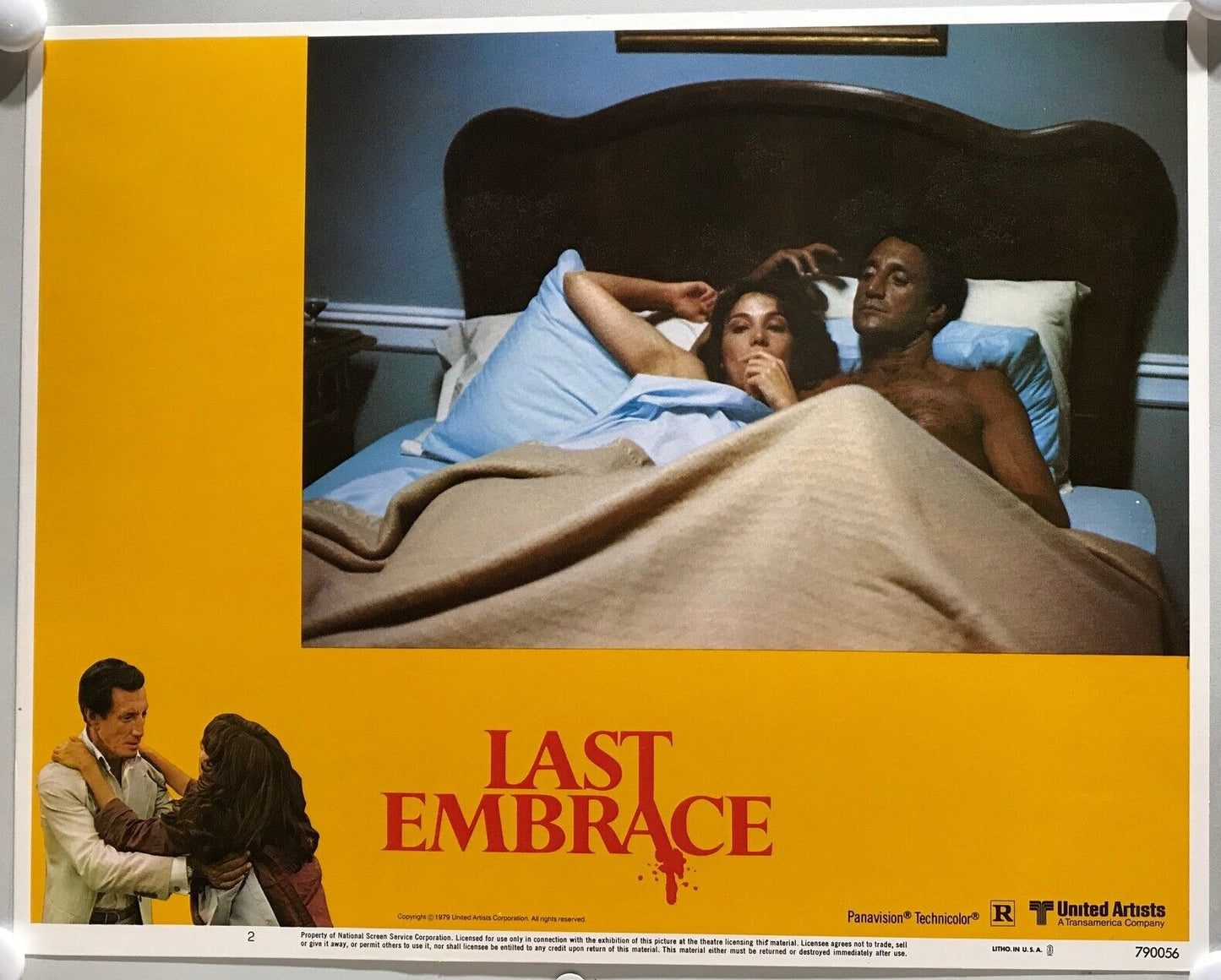 ORIGINAL LOBBY CARDS - LAST EMBRACE - 1979 - set of 8