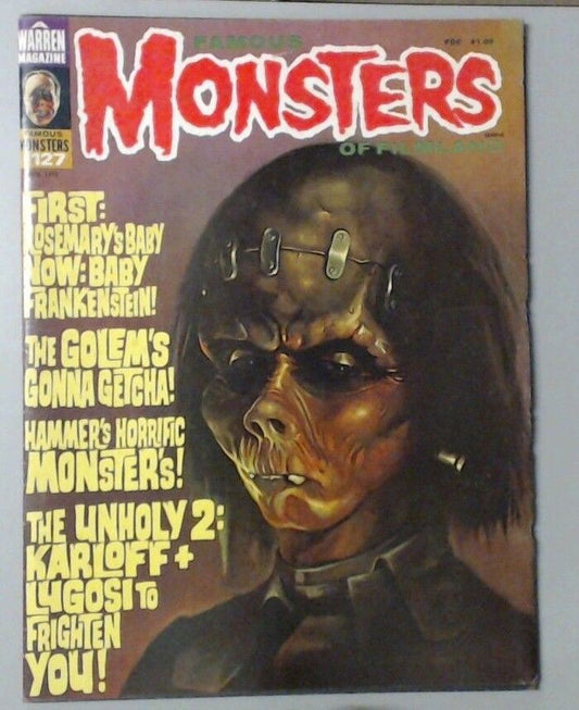 SCARY HORROR FAMOUS MONSTERS OF FILMLAND NO.127 WARREN MAGAZINE