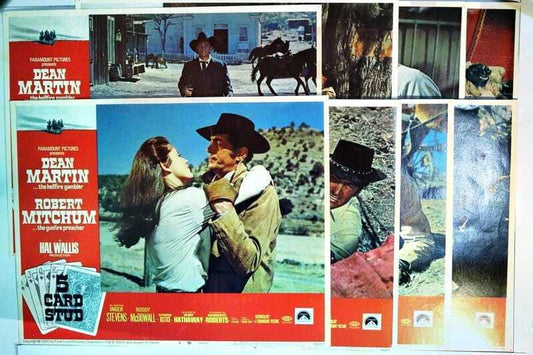 ORIGINAL LOBBY CARDS - 5 CARD STUD - 1968 - set of 8