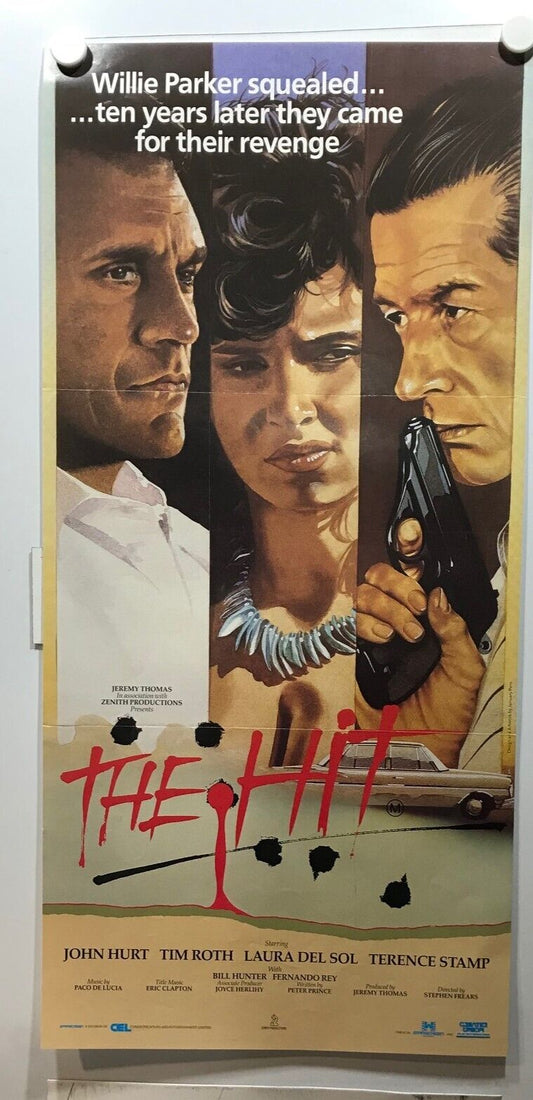 ORIGINAL DAYBILL MOVIE POSTER - THE HIT - 1984