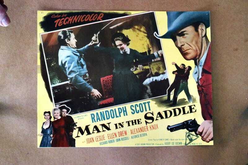 ORIGINAL LOBBY CARD - MAN IN THE SADDLE (a) - 1951 - key card