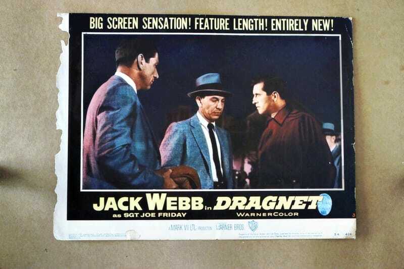 ORIGINAL LOBBY CARD - DRAGNET - 1954 - title card