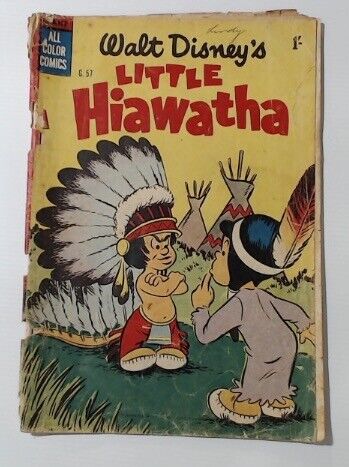 COMIC BOOK ~~ WALT DISNEY'S LITTLE HIAWATHA G.57