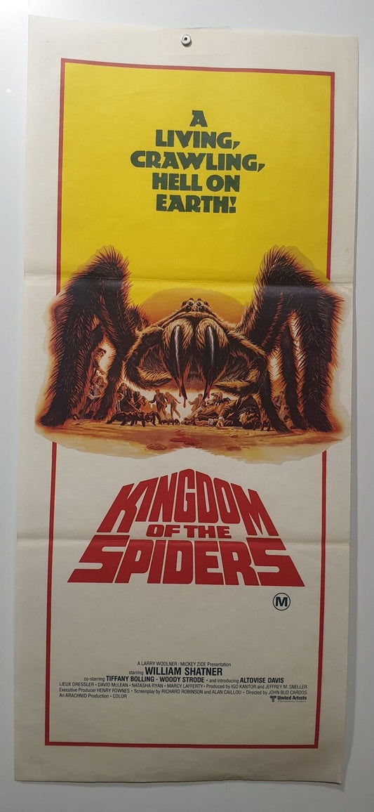 ORIGINAL DAYBILL MOVIE POSTER - KINGDOM OF THE SPIDERS - HORROR