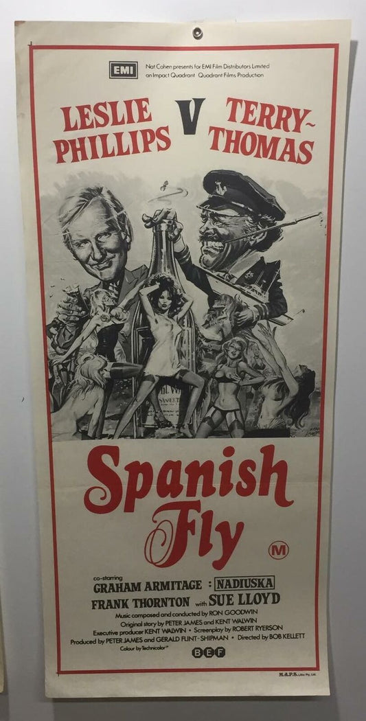 ORIGINAL DAYBILL MOVIE POSTER  –  SPANISH FLY